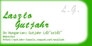 laszlo gutjahr business card